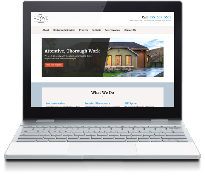 Construction Company Website Design